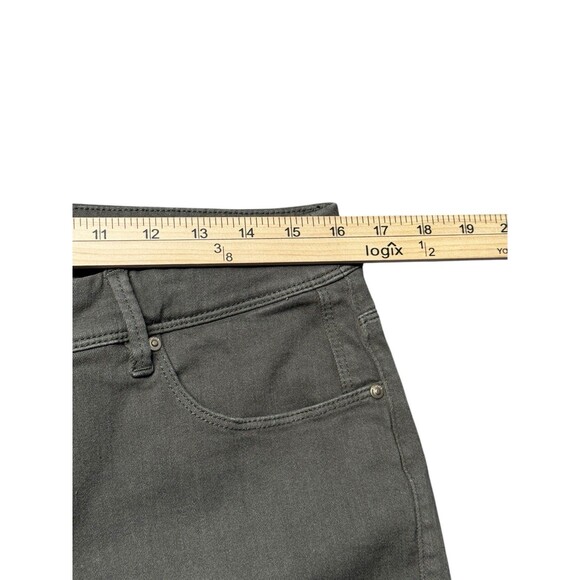 Chico’s So Slimming Girlfriend Crop Pants Women’s Size 2 US 12 Green Twill - Picture 6 of 9